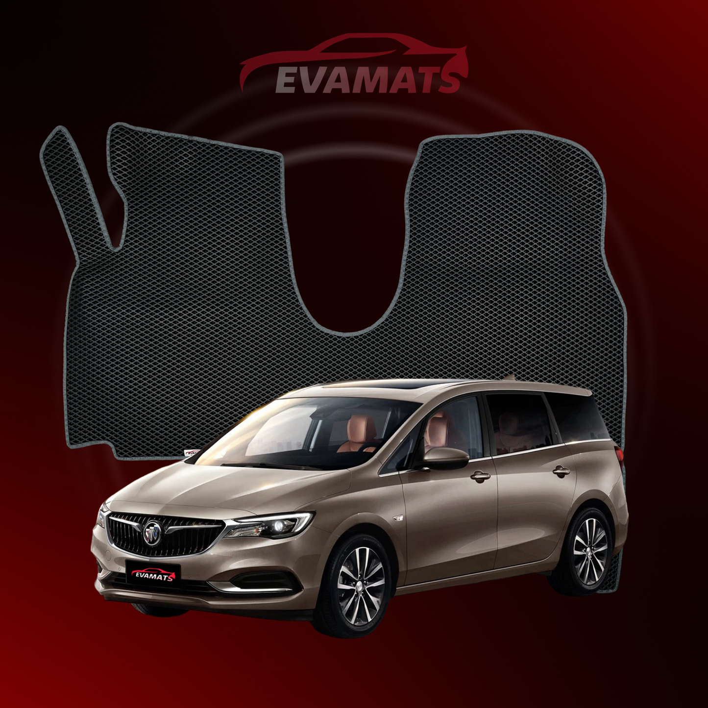 Tappetini per auto EVAMATS per Buick GL6 1 generazione 2017-2023 anno MINIVAN