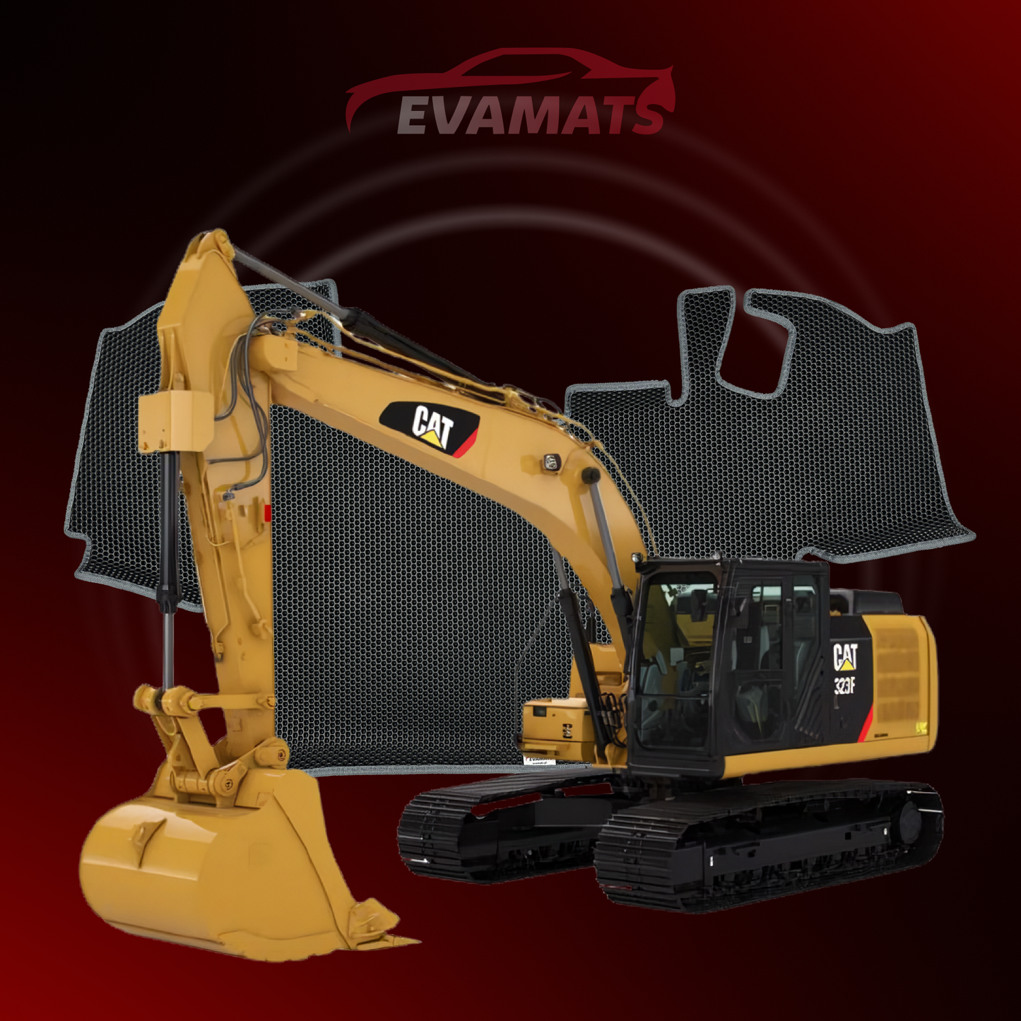 Autokoberce EVAMATS pro CAT 323F 1 gen 2016-2019 rok DIGGER