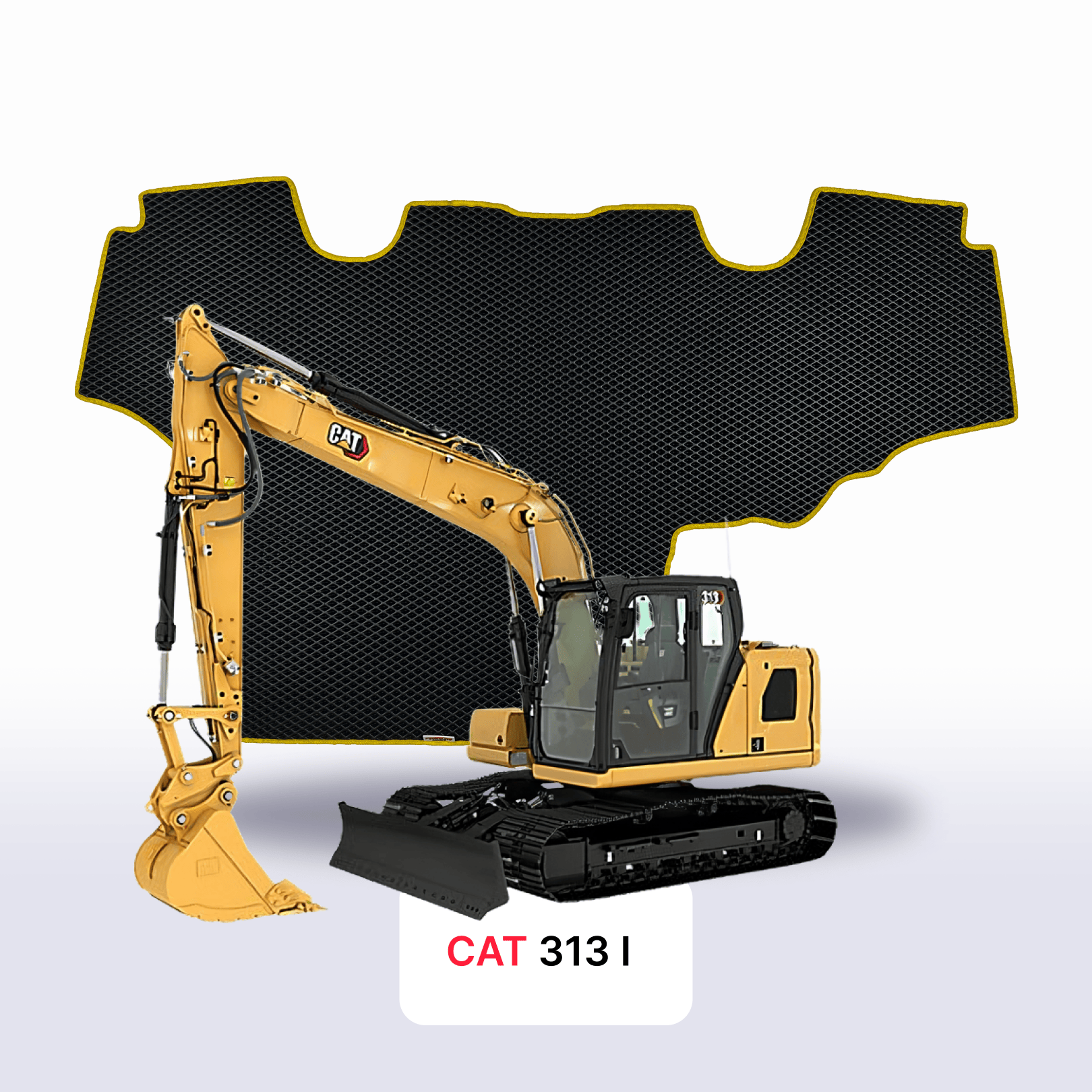 Car mats EVAMATS for CAT 313 1 gen 2007-2028 year DIGGER