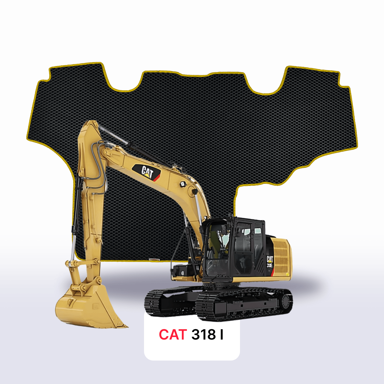 Car mats EVAMATS for CAT 318 1 gen 2007-2028 year DIGGER