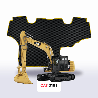 Car mats EVAMATS for CAT 318 1 gen 2007-2028 year DIGGER