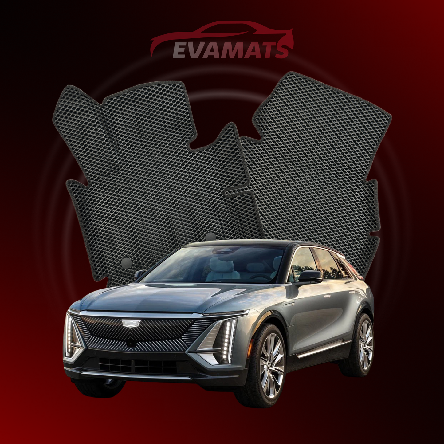 Autokoberce EVAMATS pro elektrické SUV Cadillac Lyriq 1 gen 2022-2025 rok