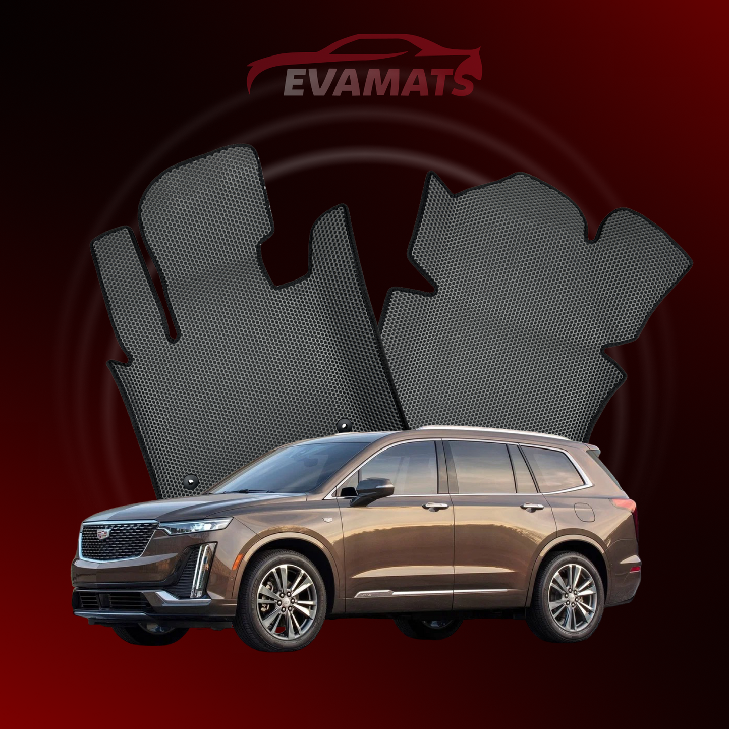 Alfombrillas EVAMATS para Cadillac XT6 1ª generación años 2019-2025 SUV