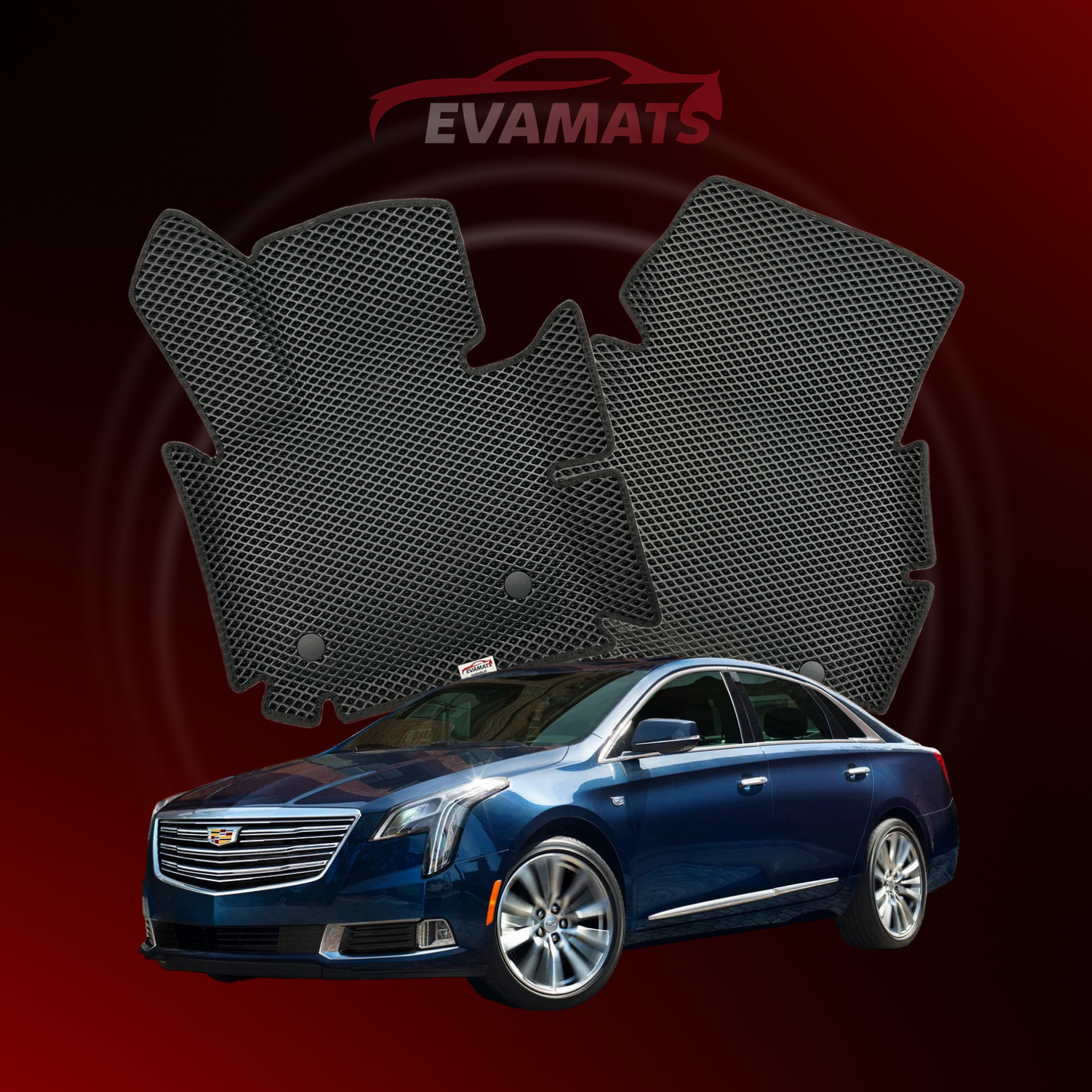 Autokoberce EVAMATS pro Cadillac XTS 1 gen 2012-2019 rok SEDAN