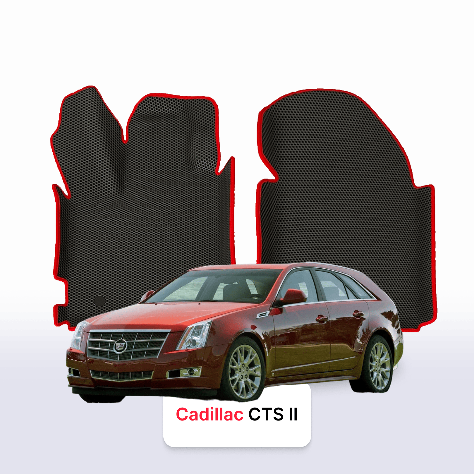 Car mats EVA for Cadillac CTS 2 gen 2007-2014 year STATION WAGON