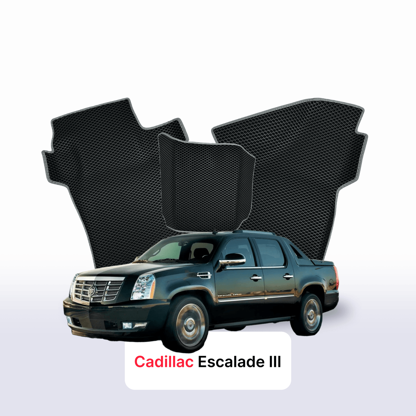 Car mats EVA for Cadillac Escalade 3 gen 2006-2014 year PICK-UP  double cabin