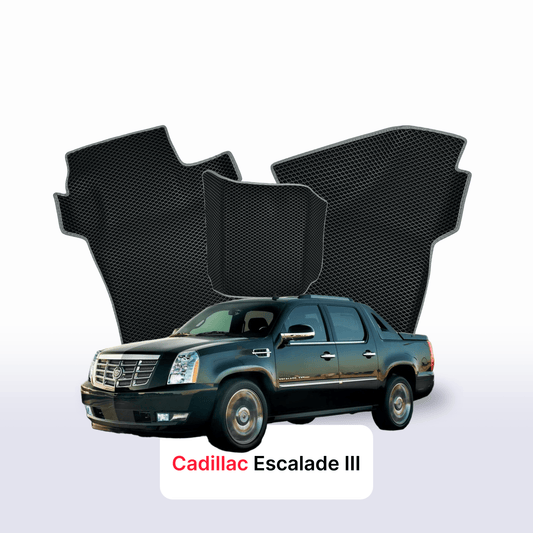 Car mats EVAMATS for Cadillac Escalade 3 gen 2006-2014 year PICK-UP double cabin