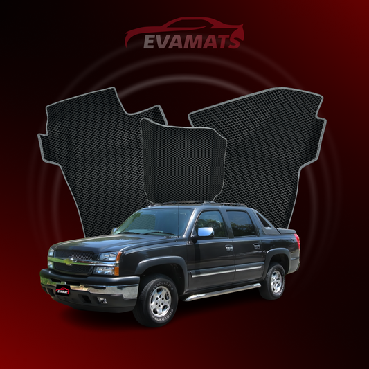 Tappetini per auto EVAMATS per Chevrolet Avalanche 2 gen 2006-2013 anno PICK-UP cabina doppia