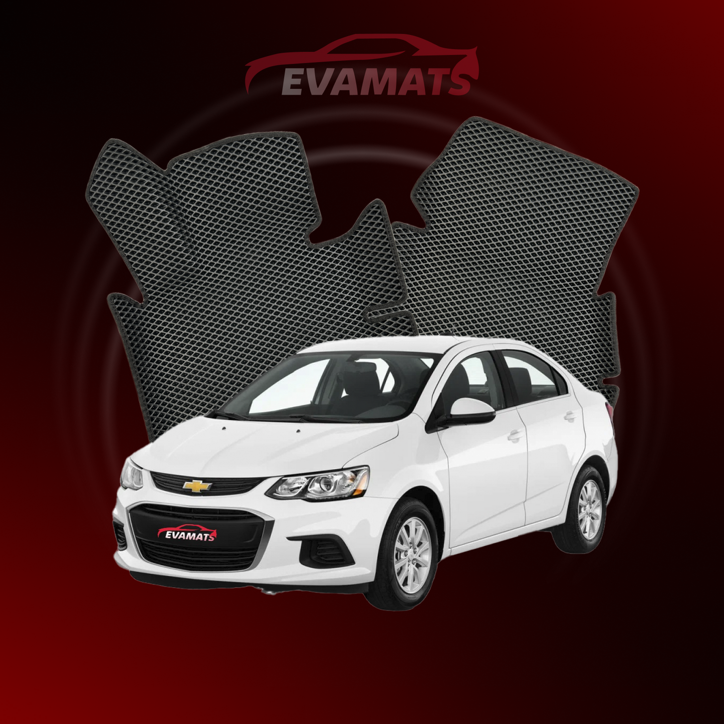 Autokoberce EVAMATS pre Chevrolet Aveo 3 gen 2016-2023 rok SEDAN