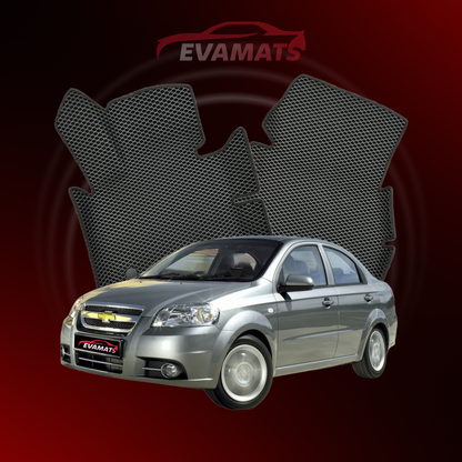 Autokoberce EVAMATS pre Chevrolet Aveo(T250) 2 gen 2006-2012 rok SEDAN