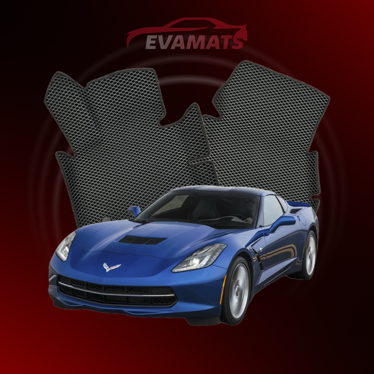 Car mats EVAMATS for Chevrolet Corvette(C7) 7 gen 2013-2019 year COUPE