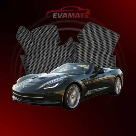 Tappetini per auto EVAMATS per Chevrolet Corvette(C7) 7 gen 2013-2019 anno CABRIO