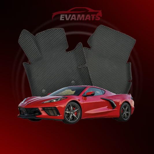 Tapis de voiture EVAMATS pour Chevrolet Corvette(C8) 8 gen 2020-2025 année COUPE