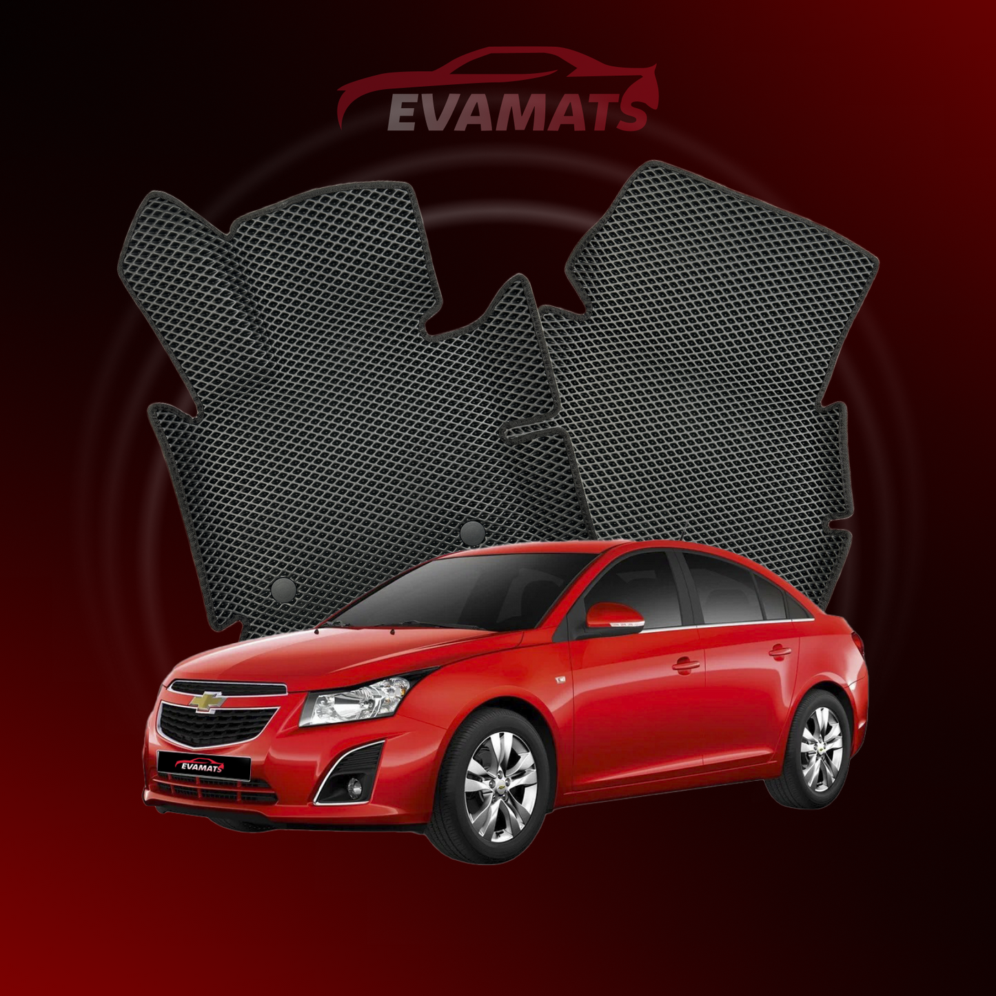 Autokoberce EVAMATS pre Chevrolet Cruze 1 gen 2008-2016 rok SEDAN