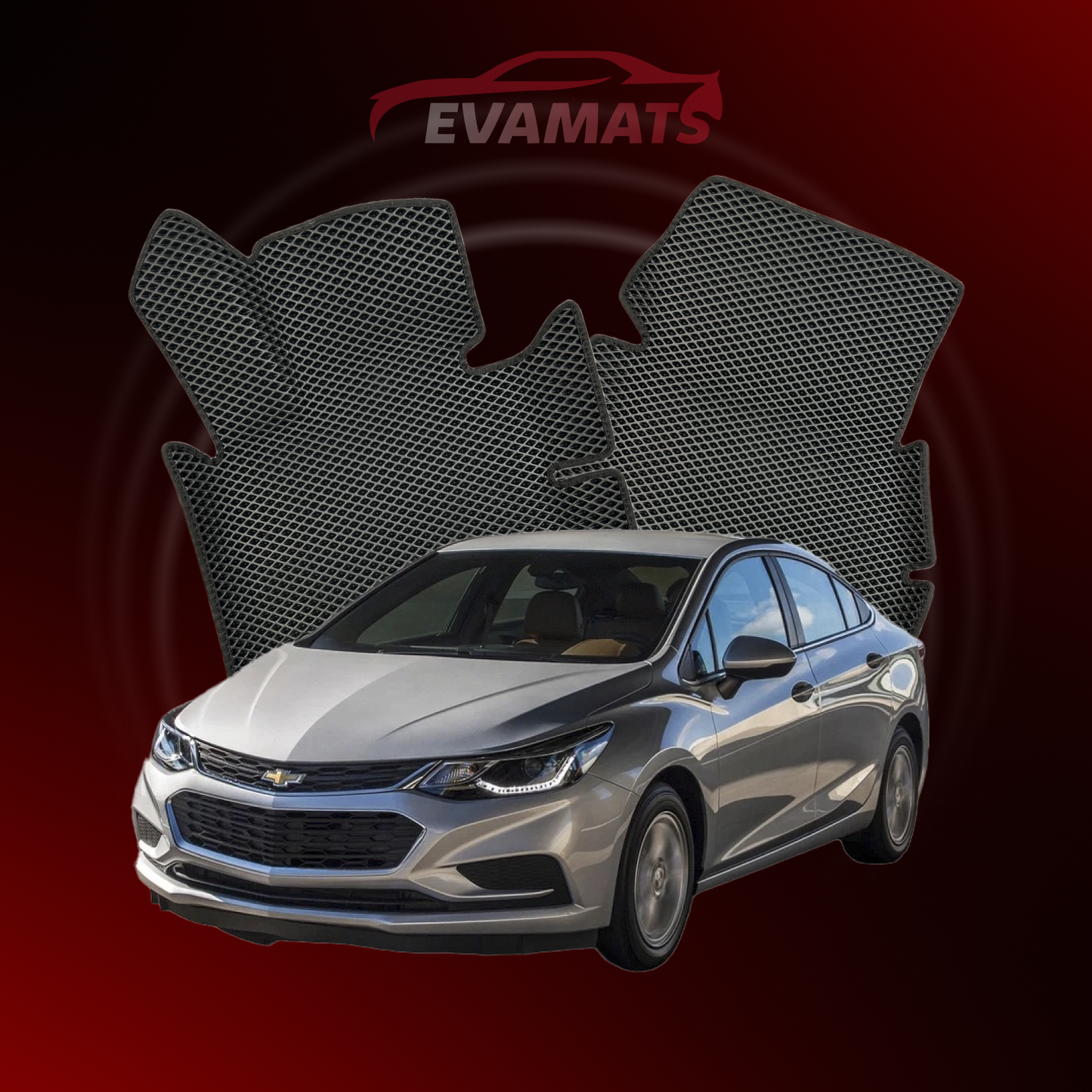 Autokoberce EVAMATS pro Chevrolet Cruze 2 gen 2015-2023 rok SEDAN