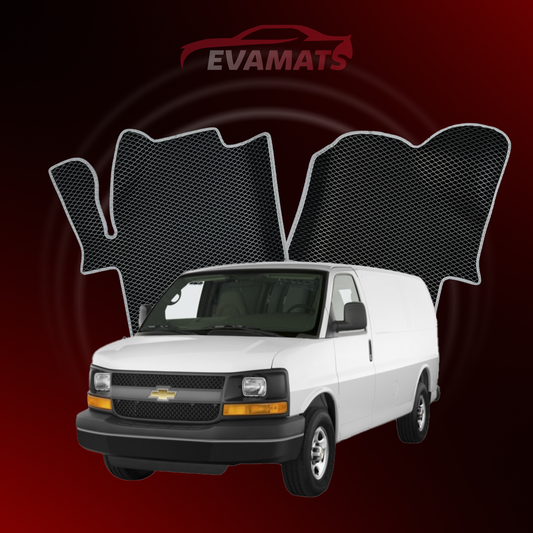 Tappetini per auto EVAMATS per Chevrolet Express 2 gen 2002-2023 anno VAN