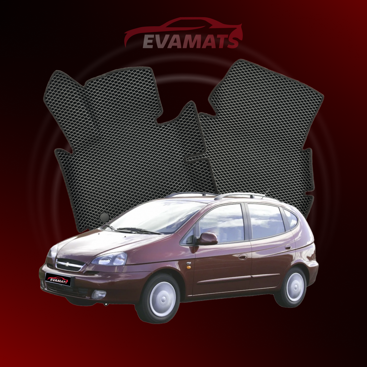 Autokoberce EVAMATS pro Chevrolet Rezzo 1 gen 2000-2008 rok MINIVAN