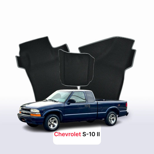 Car mats EVA for Chevrolet S-10 2 gen 1993-2004 year Pick-Up one-and-half cabin