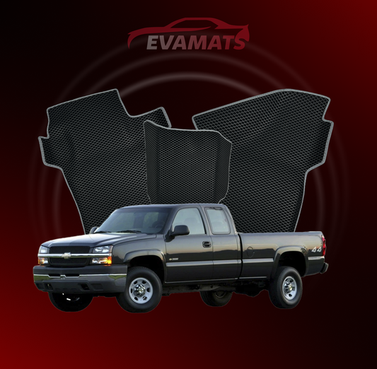 Fußmatten EVAMATS für Chevrolet Silverado (GMT800) 1. Generation 1998–2007, PICK-UP, eineinhalb Kabinen