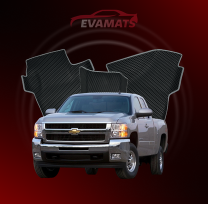 Autokoberce EVAMATS pro Chevrolet Silverado (GMT900) 2 gen 2007-2013 rok PICK-UP jedna a půl kabina