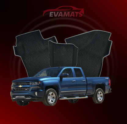 Autokoberce EVAMATS pro Chevrolet Silverado(GMTK2XX) 3 gen 2013-2019 rok PICK-UP dvoukabina