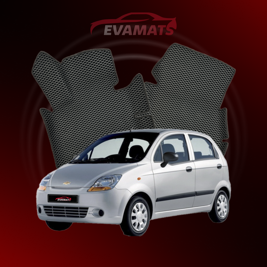 Tappetini per auto EVAMATS per Chevrolet Spark 2 gen 2005-2009 anno HATCHBACK 5 porte