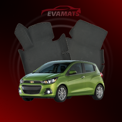 Fußmatten EVAMATS für Chevrolet Spark 4. Generation 2015-2023 Jahr FLIEßHECK 5-Türer