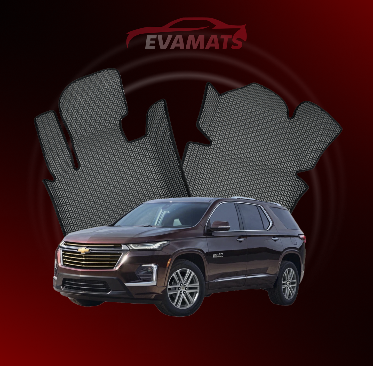 Fußmatten EVAMATS für Chevrolet Traverse 2 Gen 2017-2023 Jahr SUV