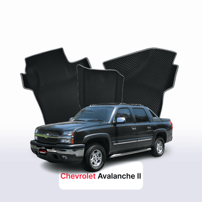 Car mats EVAMATS for Chevrolet Avalanche 2 gen 2006-2013 year PICK-UP double cabin