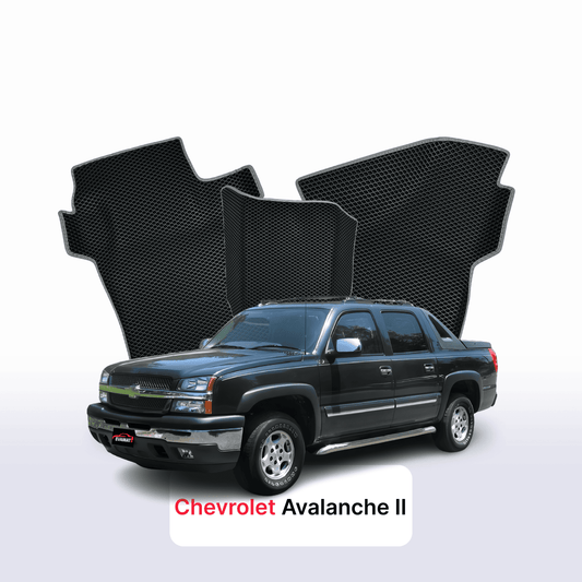 Car mats EVAMATS for Chevrolet Avalanche 2 gen 2006-2013 year PICK-UP double cabin