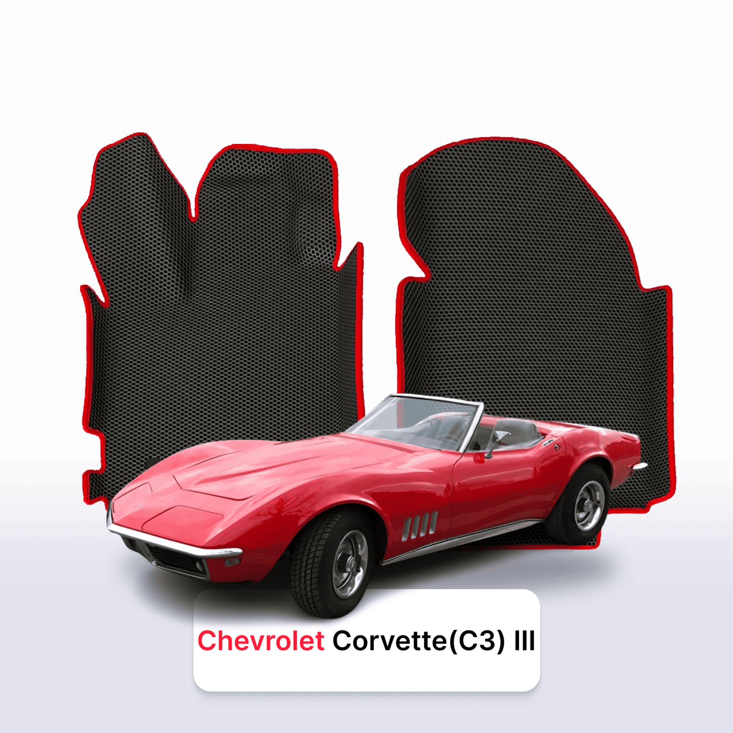 Car mats EVAMATS for Chevrolet Corvette(C3) 3 gen 1967-1982 year ROADSTER