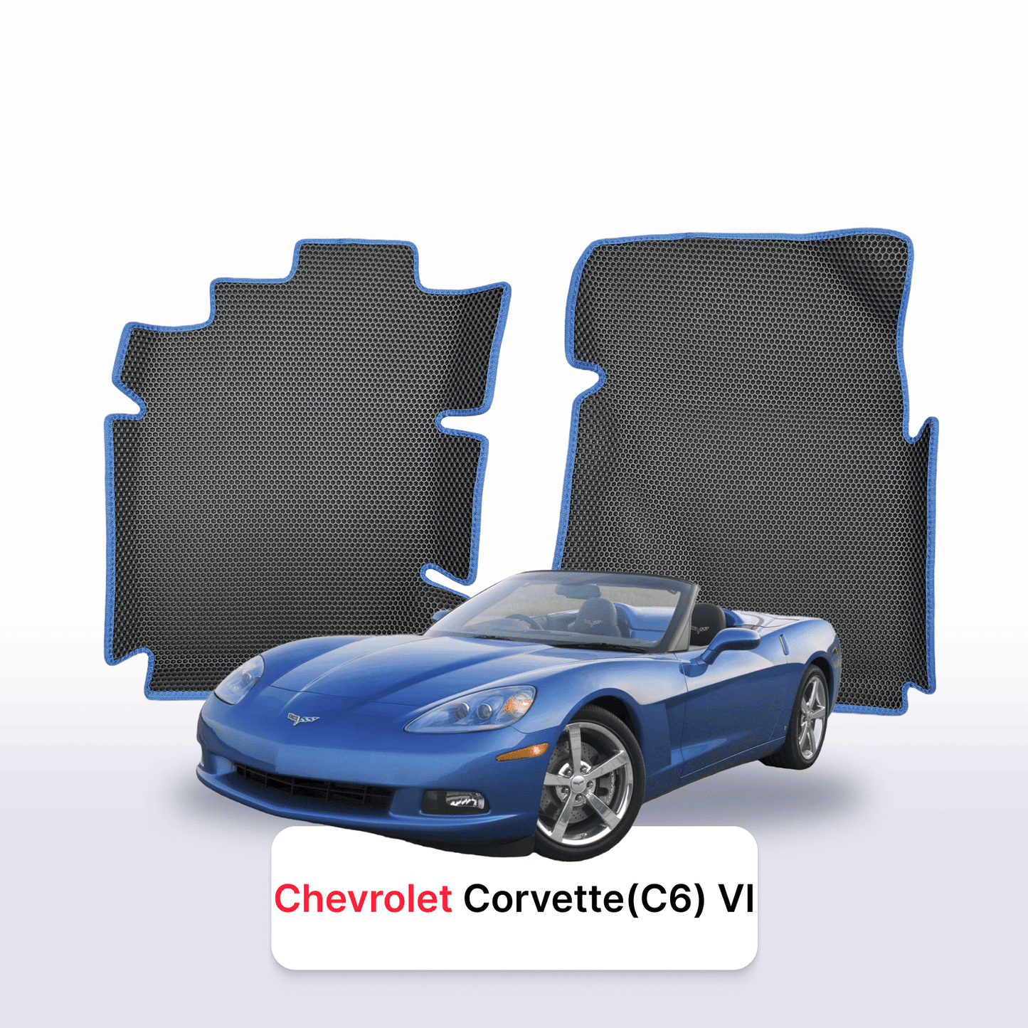 Car mats EVAMATS for Chevrolet Corvette(C6) 6 gen 2004-2014 year CABRIO