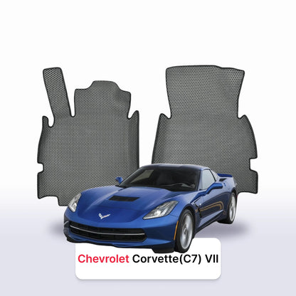 Car mats EVAMATS for Chevrolet Corvette(C7) 7 gen 2013-2019 year COUPE