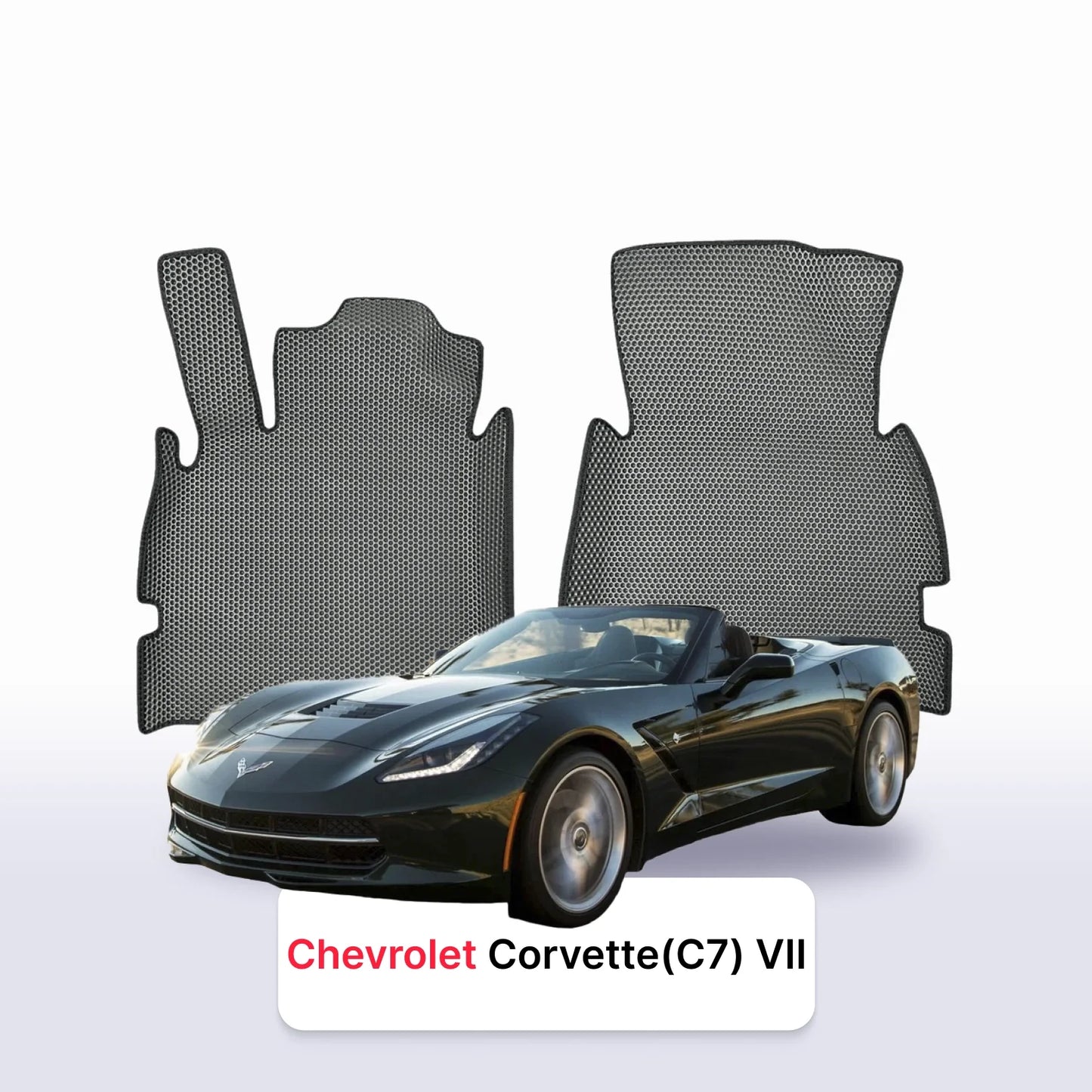 Car mats EVAMATS for Chevrolet Corvette(C7) 7 gen 2013-2019 year CABRIO