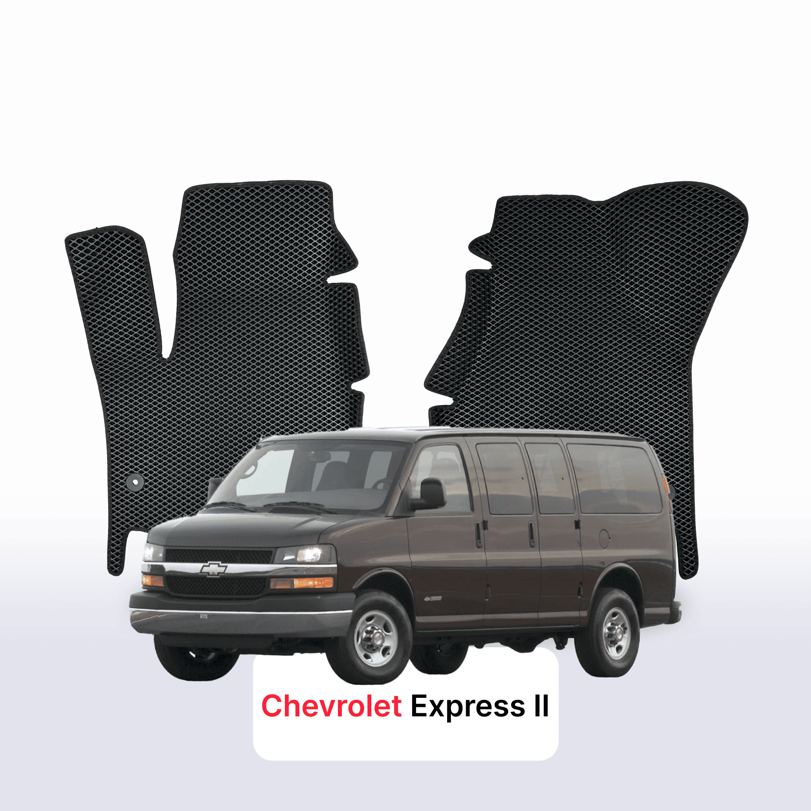 Tappetini per auto EVA per Chevrolet Express 2 gen 2002-2023 anno MINIVAN