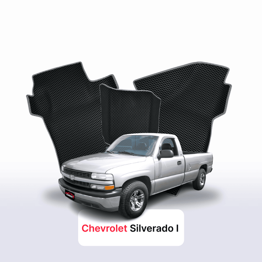 Car mats EVAMATS for Chevrolet Silverado(GMT800) 1 gen 1998-2007 year PICK-UP single cabin
