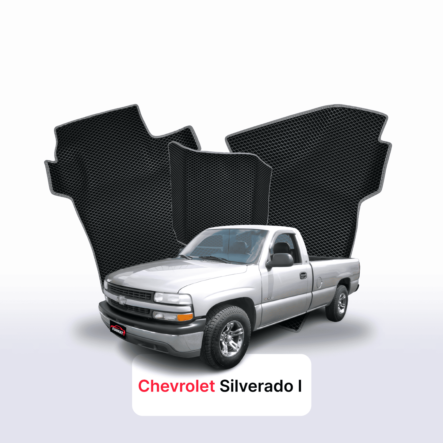 Car mats EVA for Chevrolet Silverado(GMT800) 1 gen 1998-2007 year PICK-UP single cabin