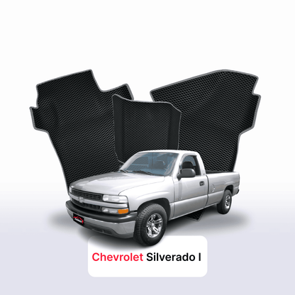 Car mats EVA for Chevrolet Silverado(GMT800) 1 gen 1998-2007 year PICK-UP single cabin