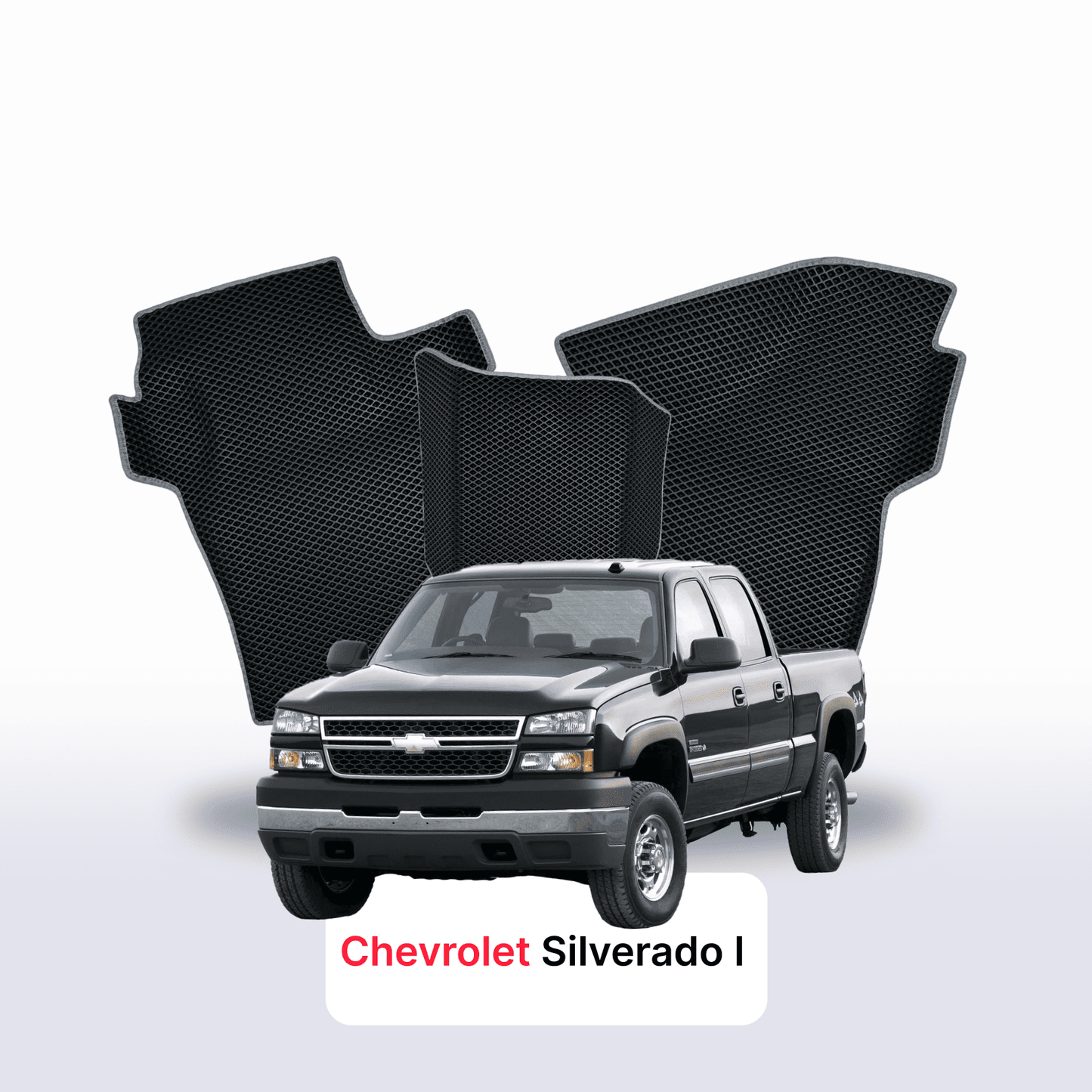 Car mats EVAMATS for Chevrolet Silverado(GMT800) 1 gen 1998-2007 year PICK-UP double cabin