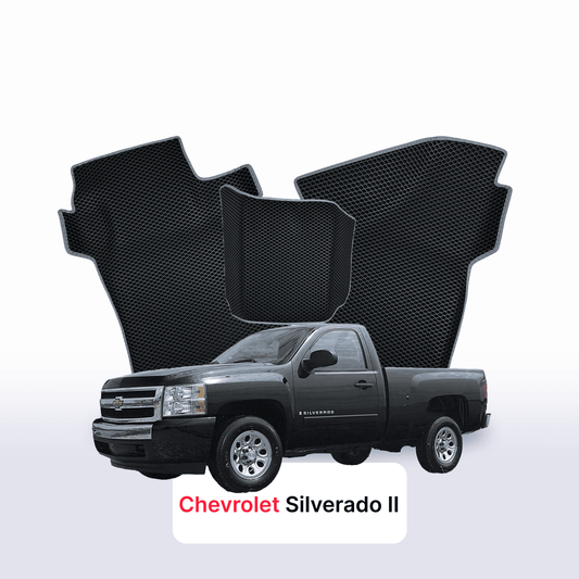 Car mats EVAMATS for Chevrolet Silverado(GMT900) 2 gen 2007-2013 year PICK-UP single cabin