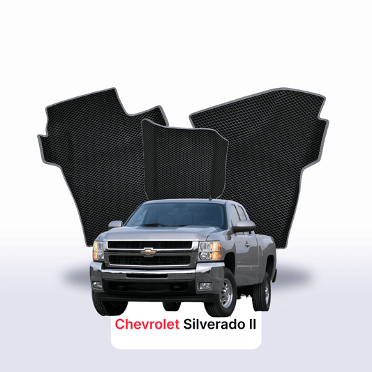 Car mats EVAMATS for Chevrolet Silverado(GMT900) 2 gen 2007-2013 year PICK-UP one-and-half cabin