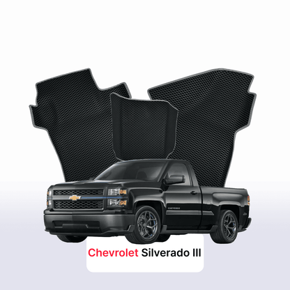 Car mats EVAMATS for Chevrolet Silverado(GMTK2XX) 3 gen 2013-2019 year PICK-UP single cabin Regular