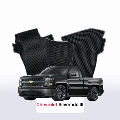 Car mats EVA for Chevrolet Silverado(GMTK2XX) 3 gen 2013-2019 year PICK-UP single cabin