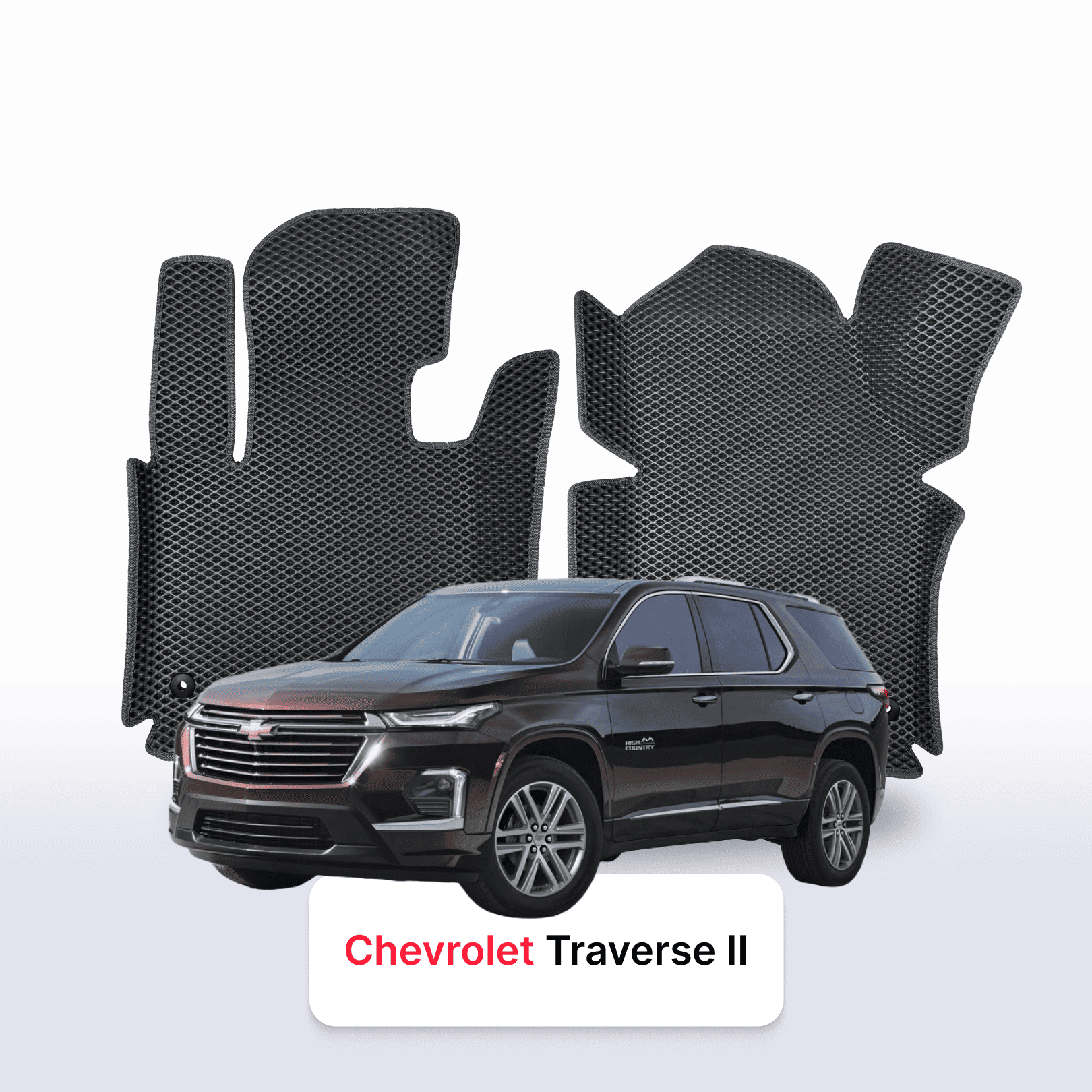 Car mats EVA for Chevrolet Traverse 2 gen 2017-2023 year SUV