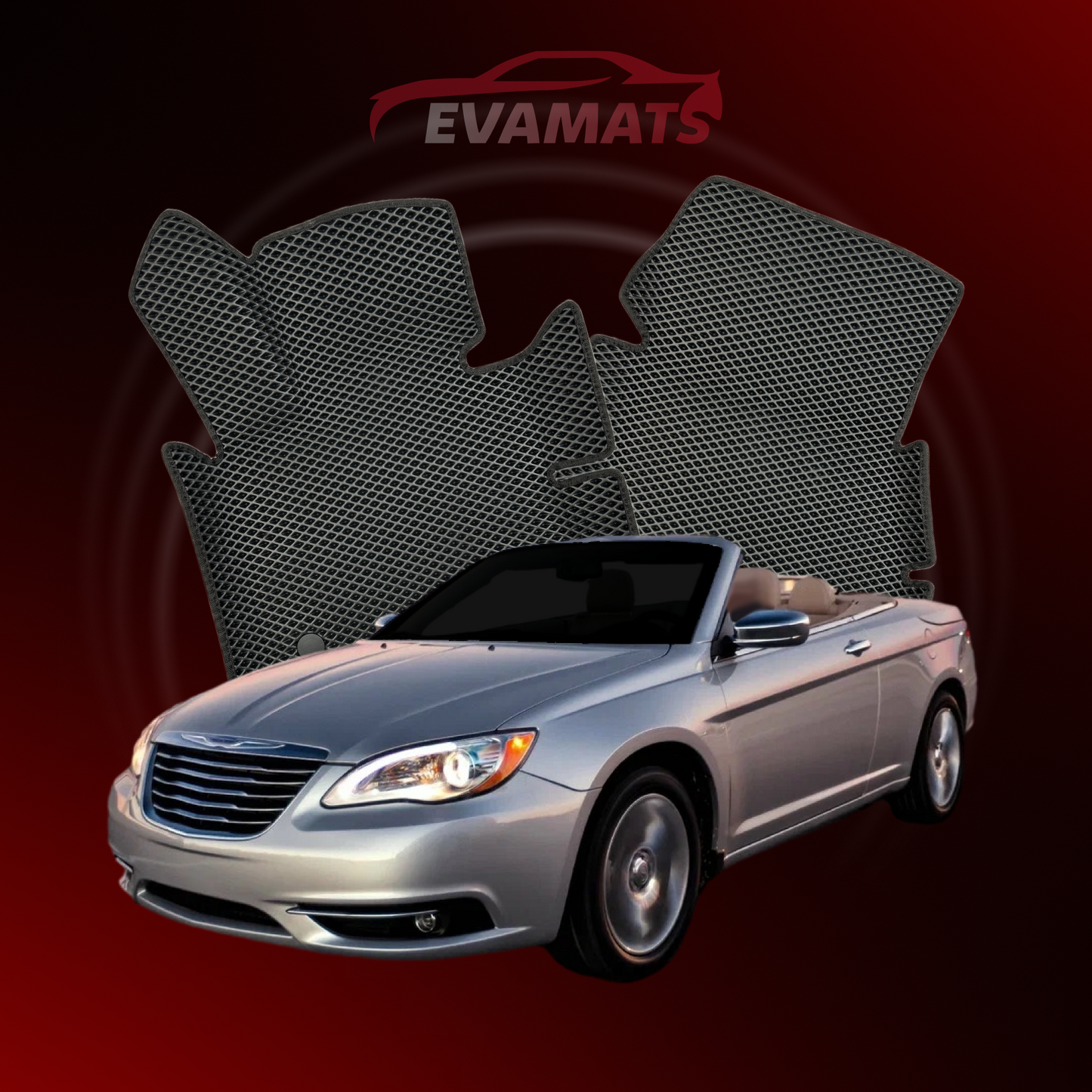 Autokoberce EVAMATS pro Chrysler 200 1 gen 2010-2014 rok CABRIO