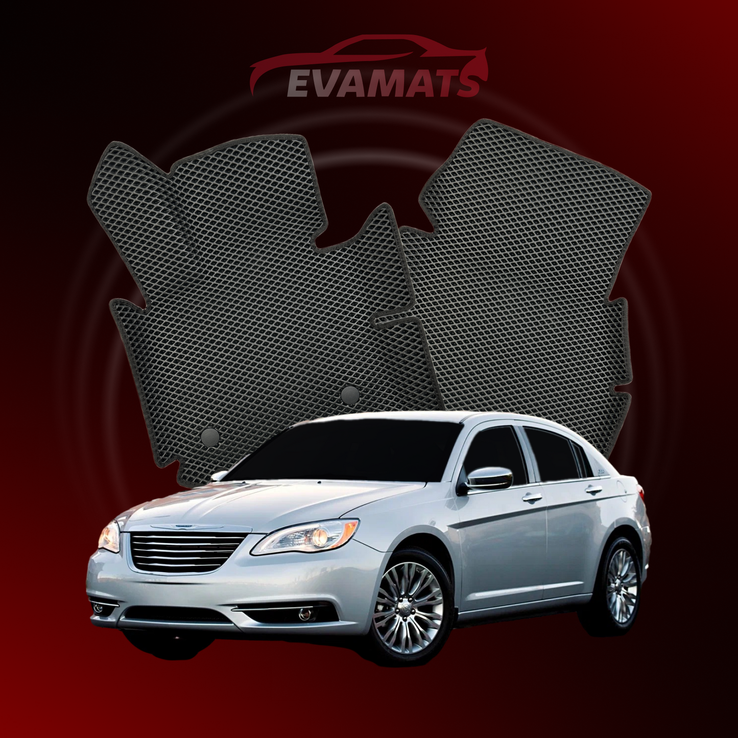 Autokoberce EVAMATS pro Chrysler 200 1 gen 2010-2014 rok SEDAN