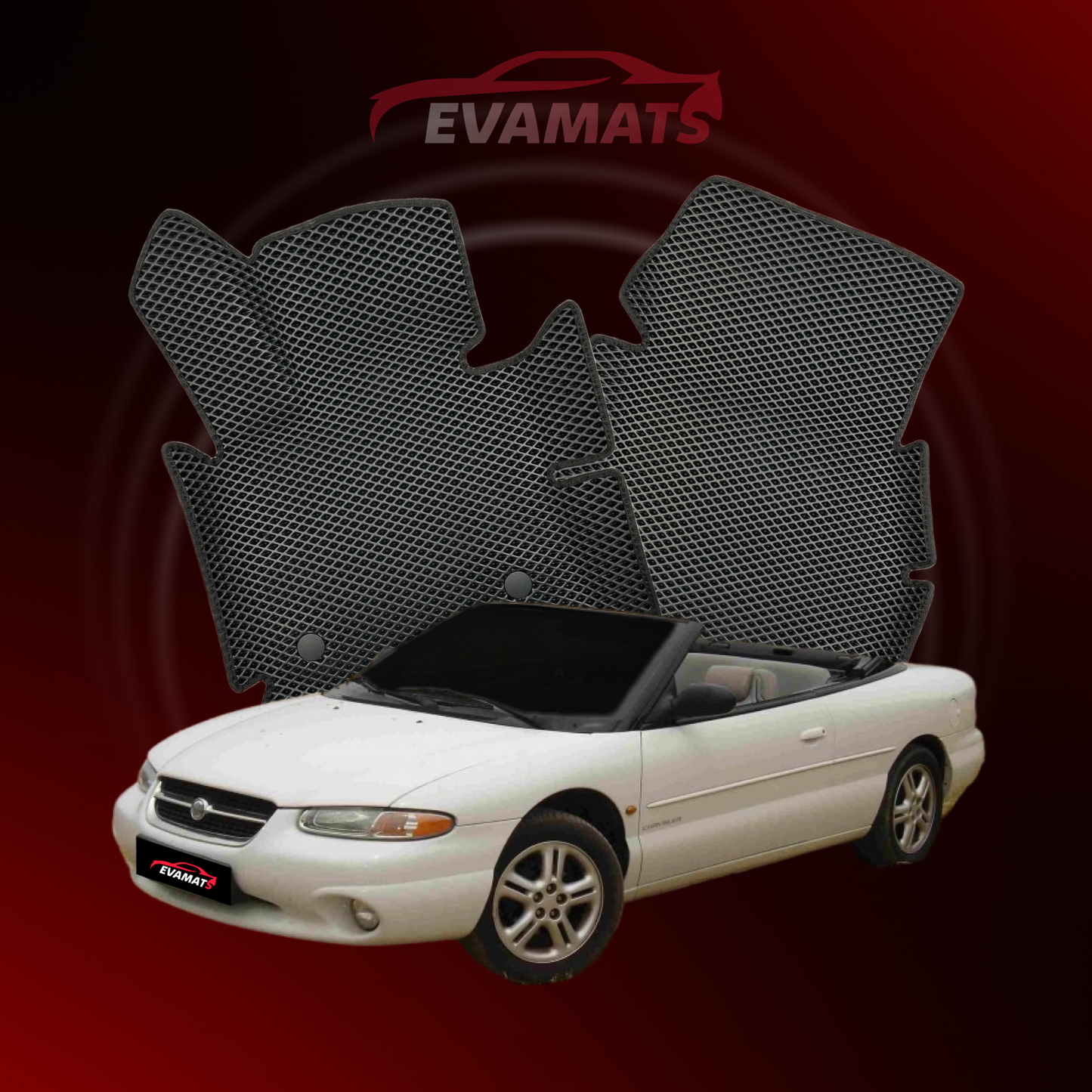 Autokoberce EVAMATS pro Chrysler Stratus 1 gen 1994-2000 rok CABRIO