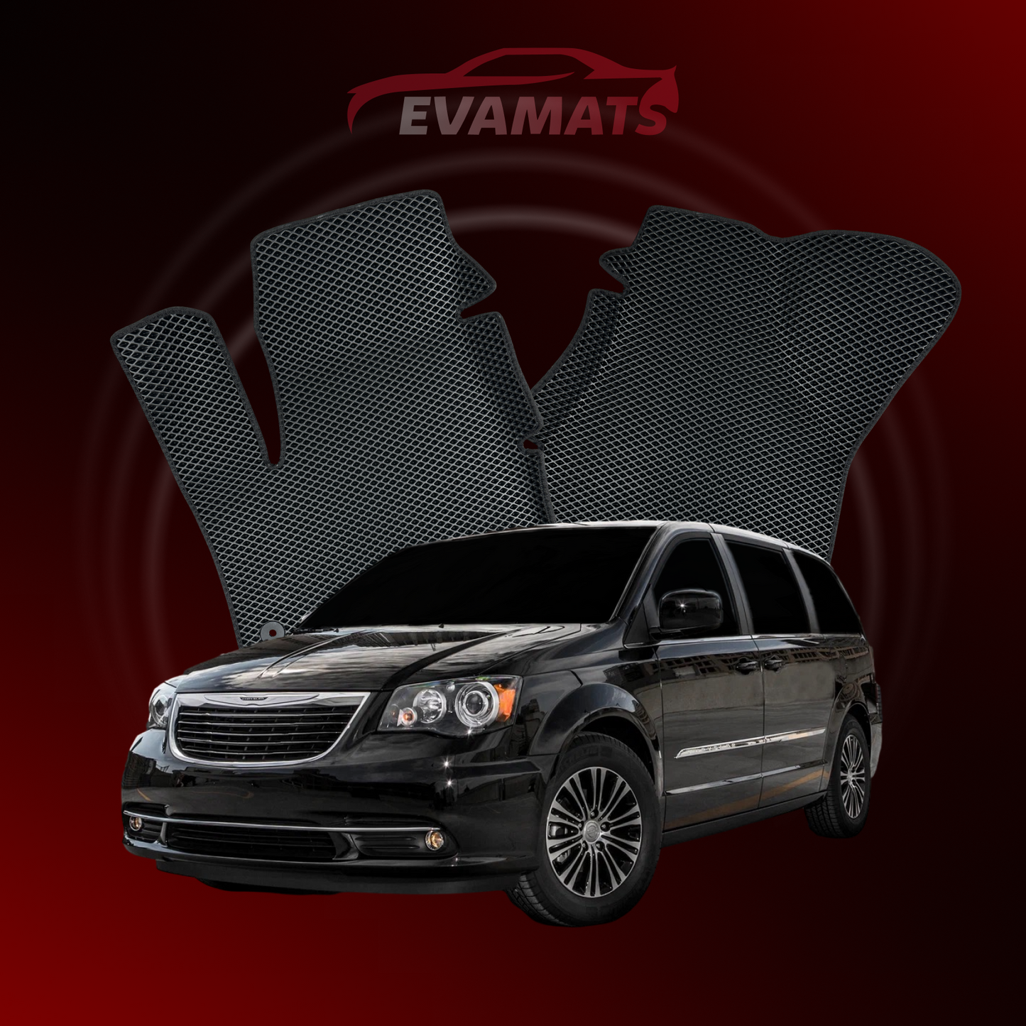 Tapis de voiture EVAMATS pour Chrysler Town & Country 5 gen 2007-2016 année MINIVAN