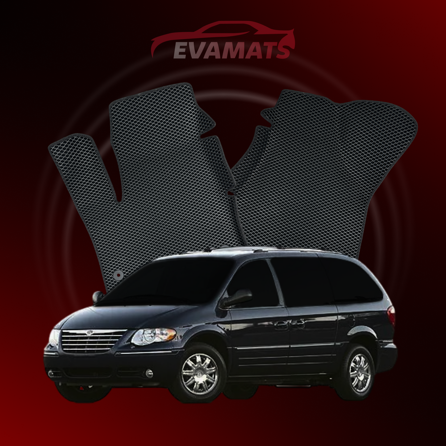 Fußmatten EVAMATS für Chrysler Town & Country (SWB) 4. Generation 2000-2005 Jahr MINIVAN