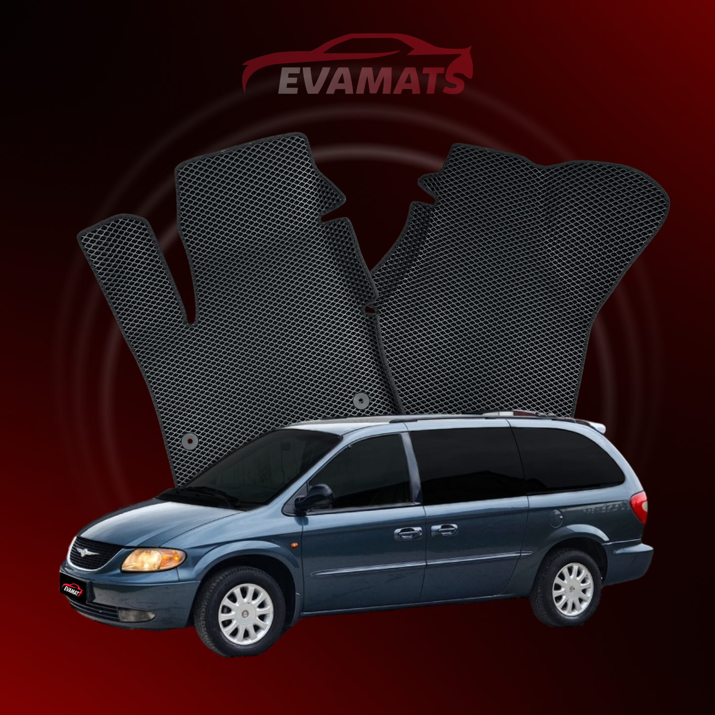 Tapis de voiture EVAMATS pour Chrysler Voyager 3 gen 1995-2001 année MINIVAN